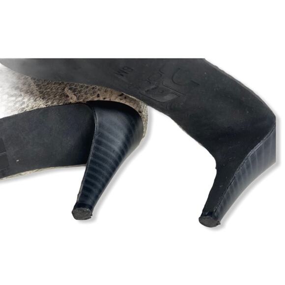 Joe’s Jeans “Ned” Snake Print Ankle Strap Heels - Picture 7 of 7